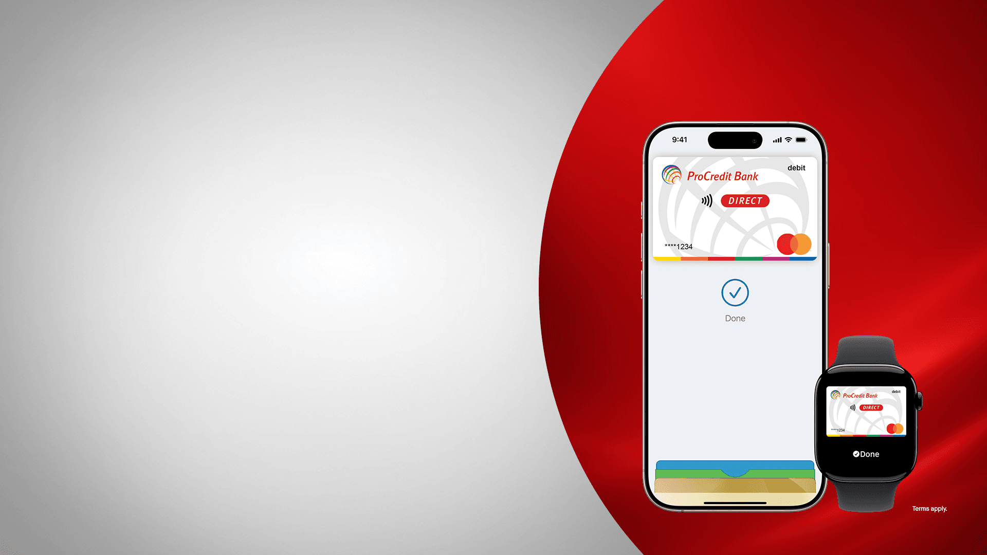 iPhone i Apple Watch s ProCredit Direct karticom u Apple Walletu